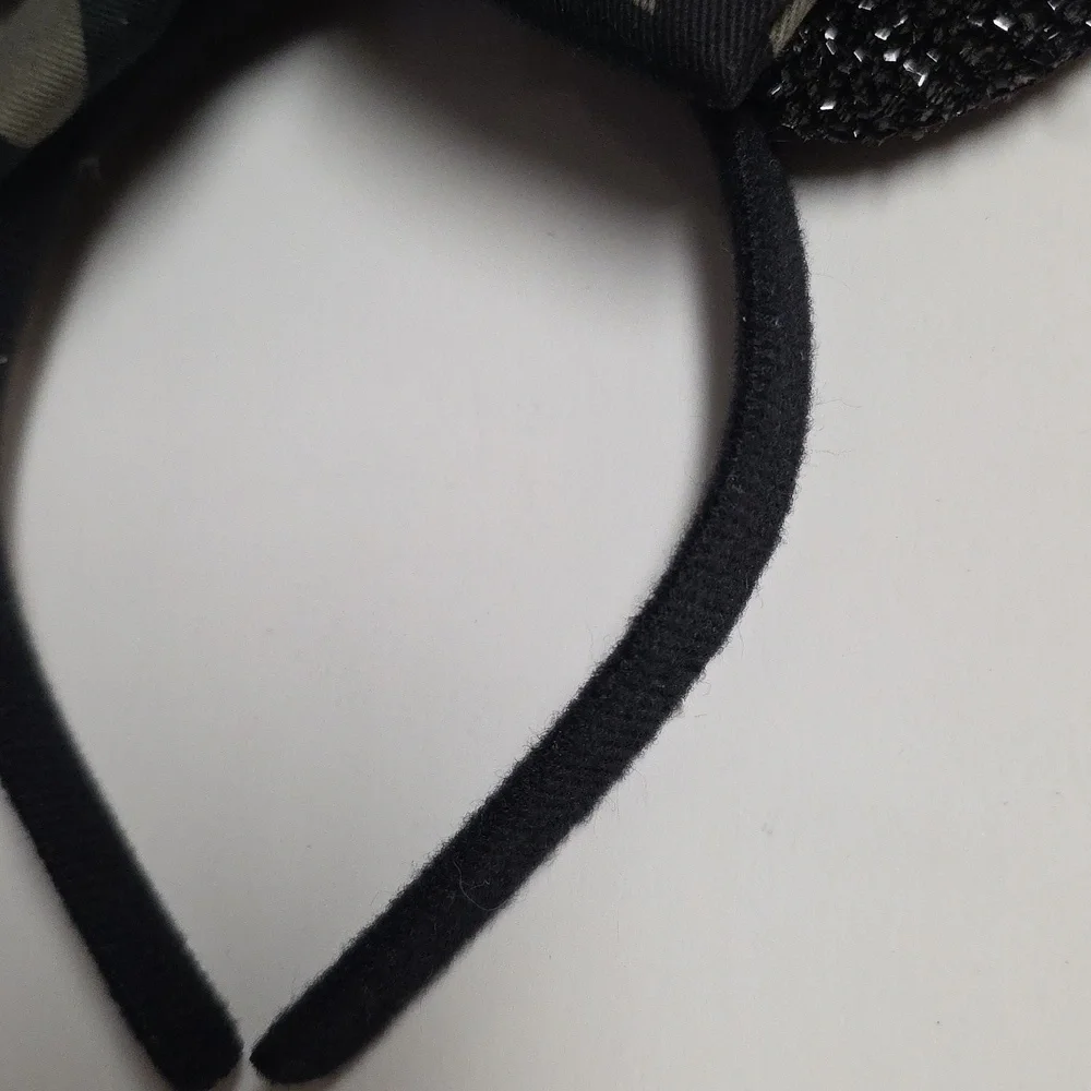 Camouflage Headband Girls Black Green Mouse Ears